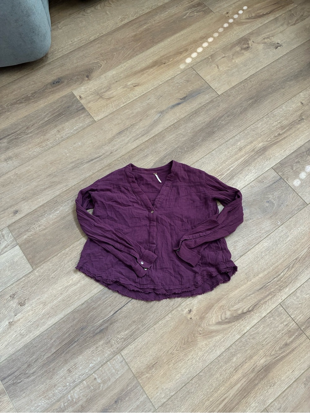 free people purple long sleeve top